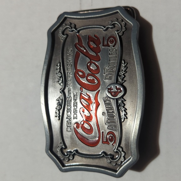 Coca cola pewter belt buckle - Picture 1 of 6